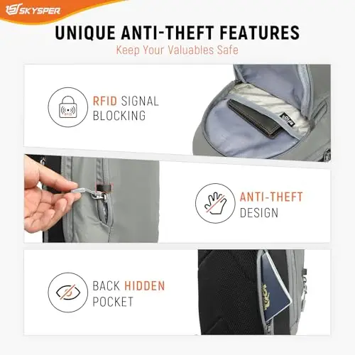 SKYSPER Borsa a spalla Nero 3079798 miniatura 3