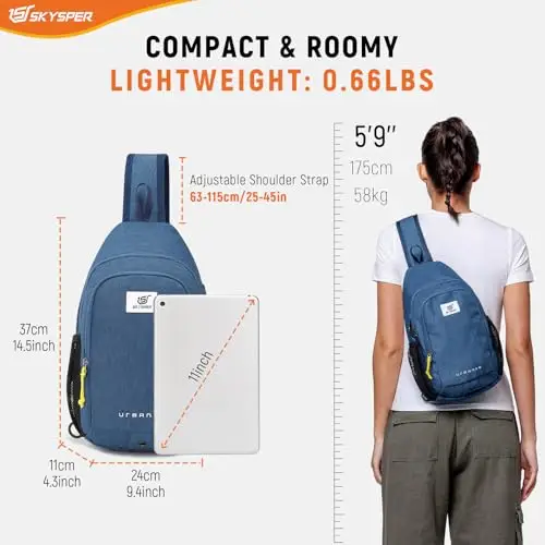 SKYSPER Borsello Uomo Grigio 3722975 miniatura 2