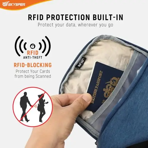 SKYSPER Borsello Uomo Grigio 3722975 miniatura 3