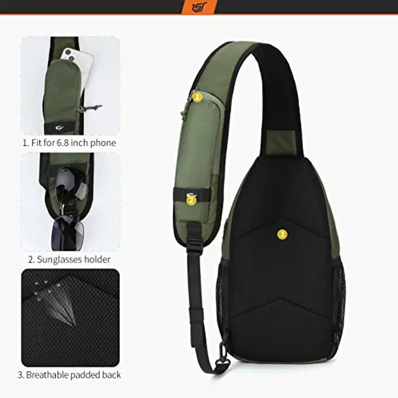 SKYSPER Borsa a tracolla Uomo Verde 1602724 miniatura 3