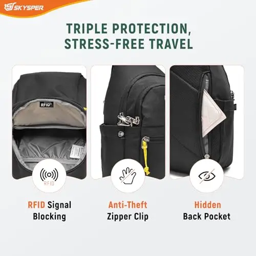 SKYSPER Borsello Uomo Blu 3126908 miniatura 2