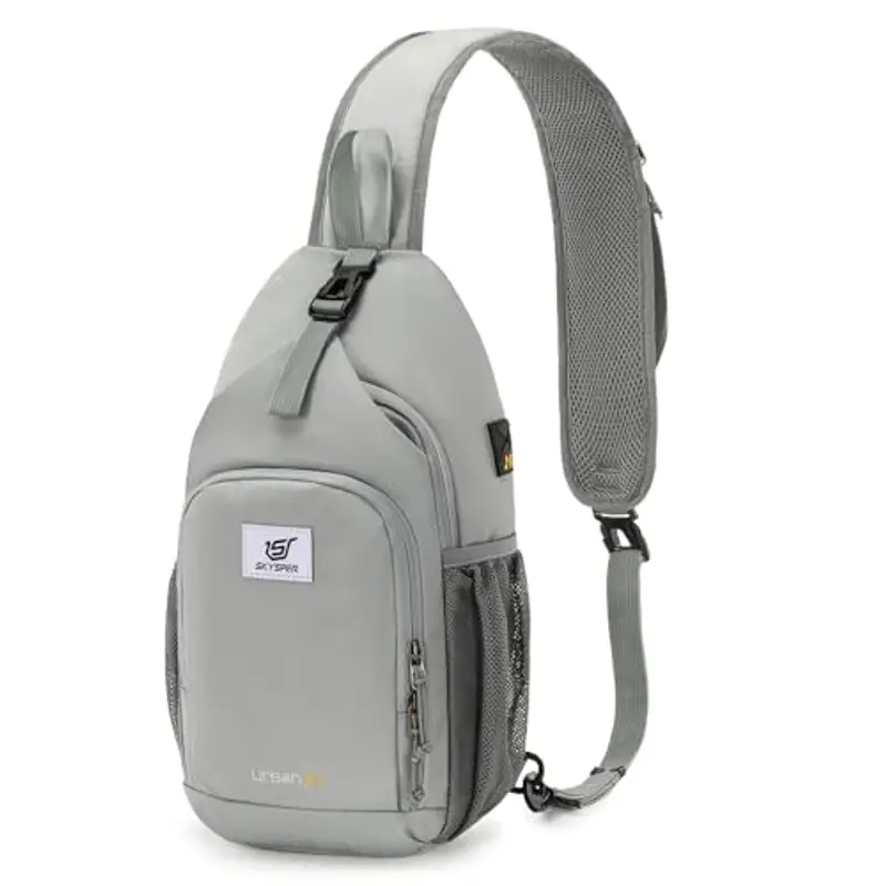 SKYSPER Zaino Monospalla Uomo Antifurto Zaino a Tracolla Piccolo Sportivo con RFID Borsa per Viaggio Escursionismo Ciclismo