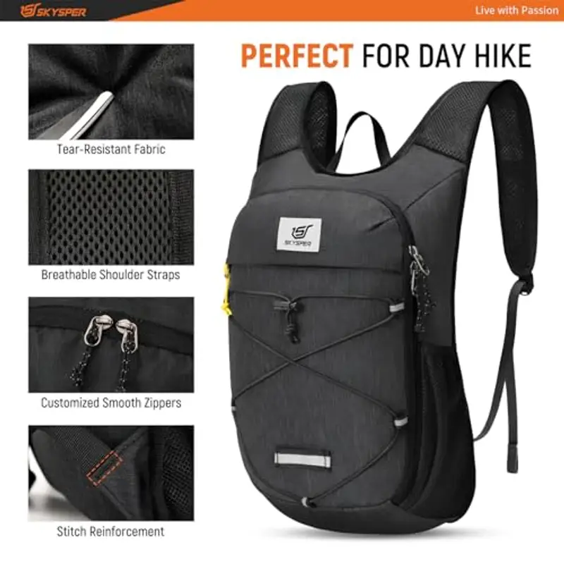 SKYSPER Zaino da viaggio Uomo Nero 1991686 miniatura 3