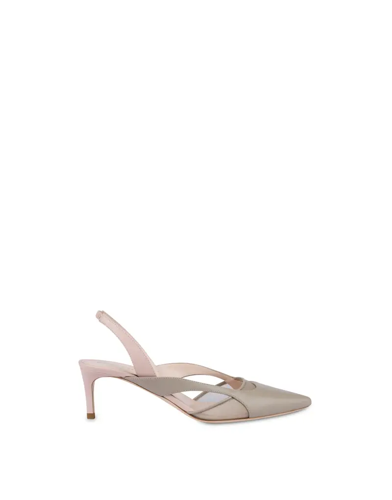 Slingback in vitello Domino SABBIA, 40, Pollini