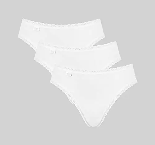 sloggi Donna 24/7 Cotton Lace Tai C3P, Bianco, 42 miniatura 3