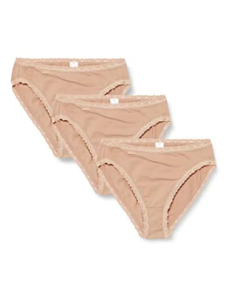 sloggi Donna 24/7 Cotton Lace Tai C3P, Brush, 40