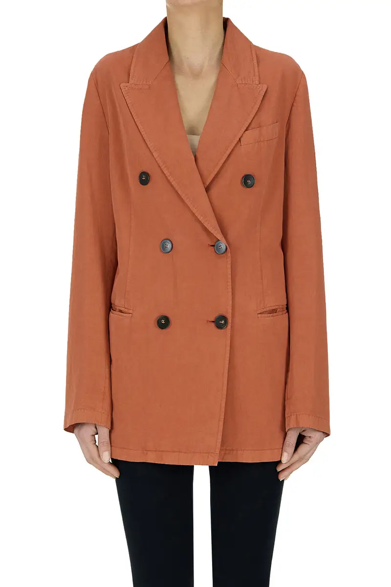 Blazer doppiopetto Rosso mattone