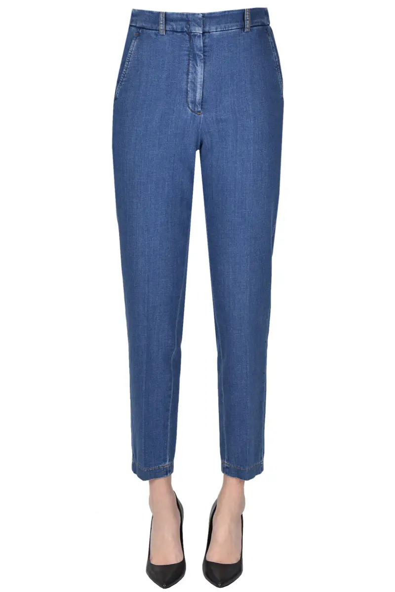 Pantaloni chino in denim