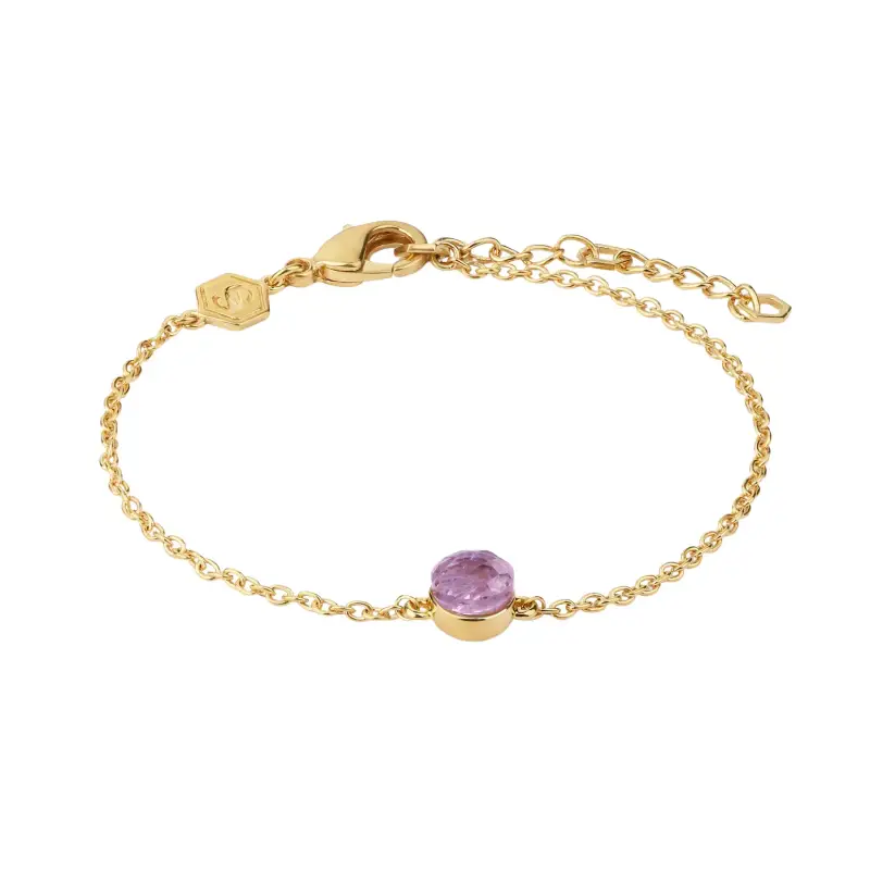 Bracciale in pietra di ametista per donna Sloya Aurora