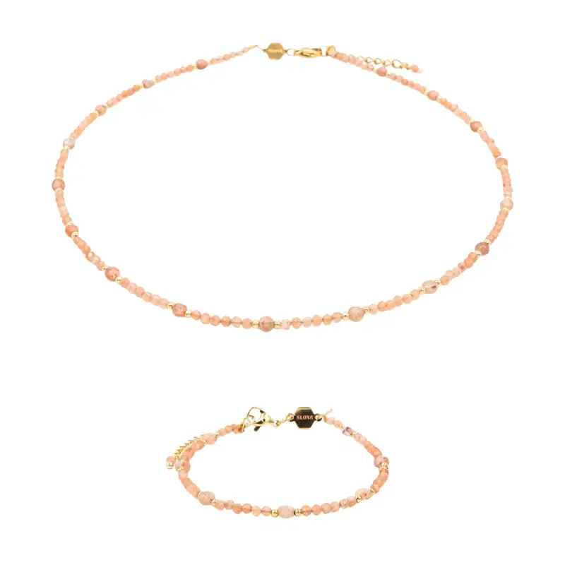 Collana e bracciale in pietre di sole donna Sloya Paloma