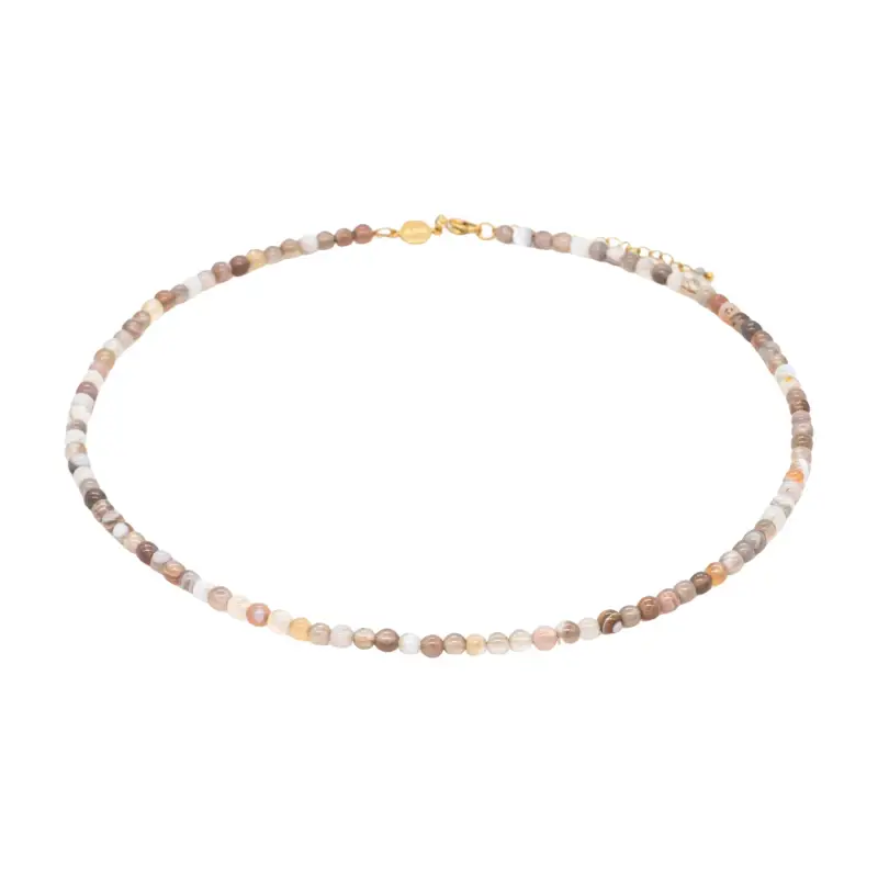 Collana in pietra agata Botswana donna Sloya Serena