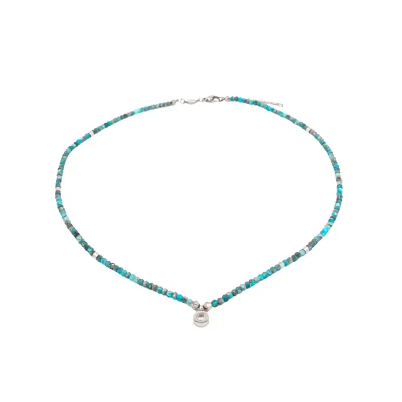 Collana in pietra apatite donna Sloya Lumia