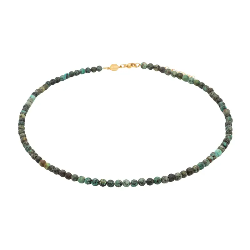Collana in pietra turchese africana donna Sloya Serena