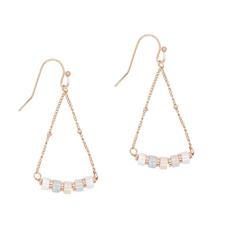 Orecchini in pietre di Amazonite donna Sloya Piana