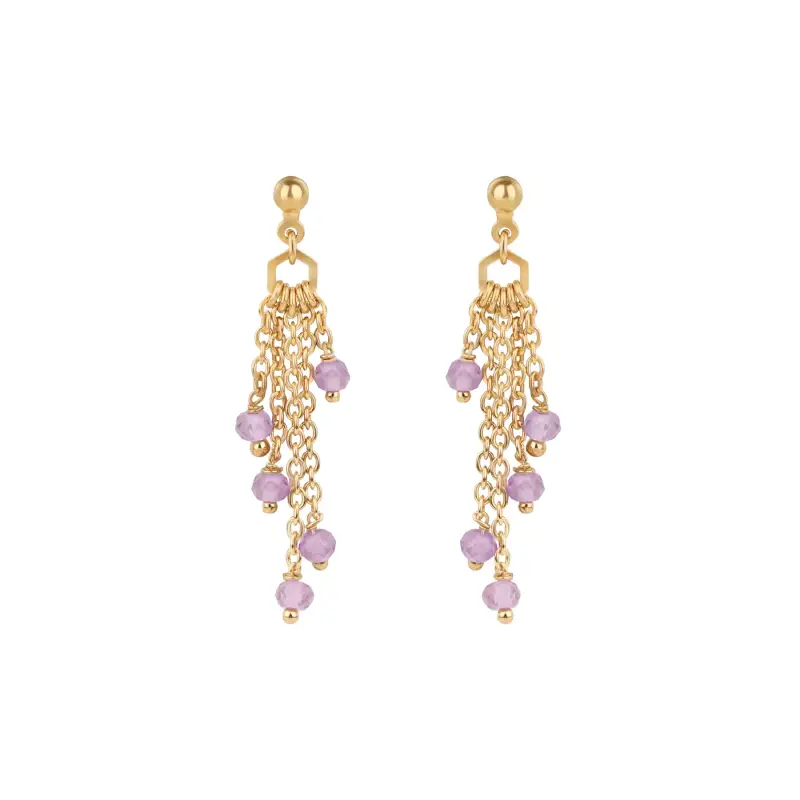 Orecchini in pietre di ametista donna Sloya Elyssa