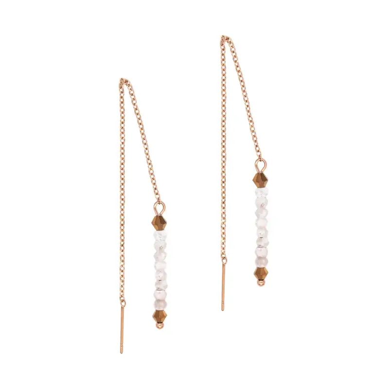 Orecchini pendenti in pietre di Luna donna Sloya Lumia