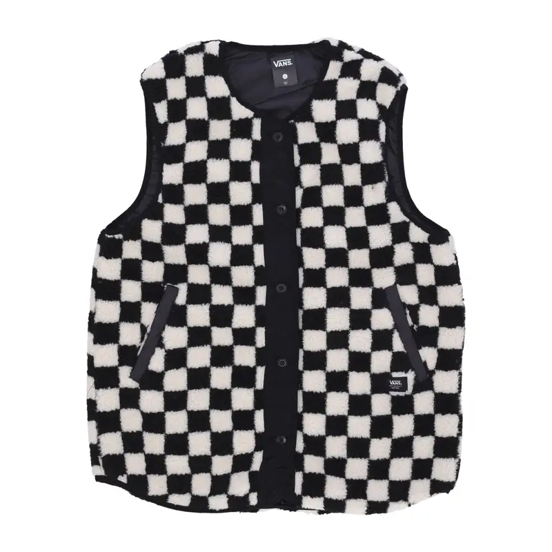 Smanicato Donna W Mason Reversible Vest Black Checkerboard