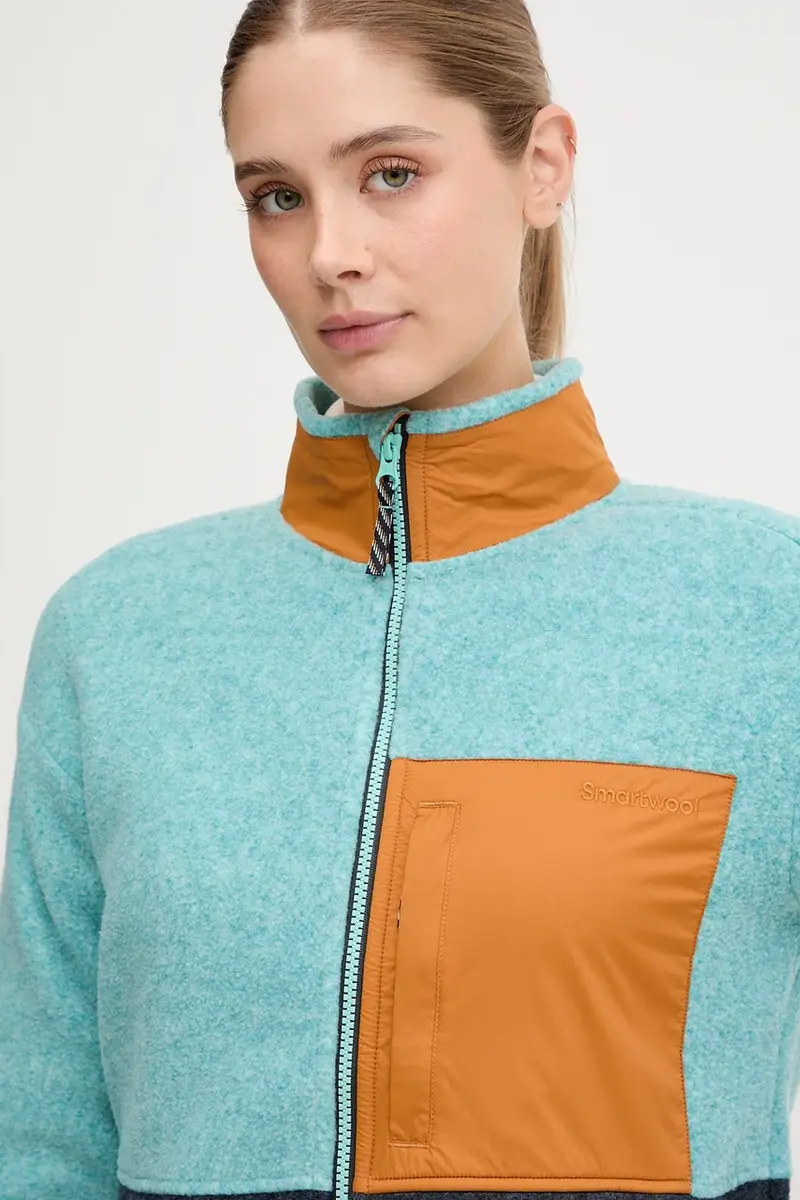 felpa da sport colore turchese SW002966 miniatura 4