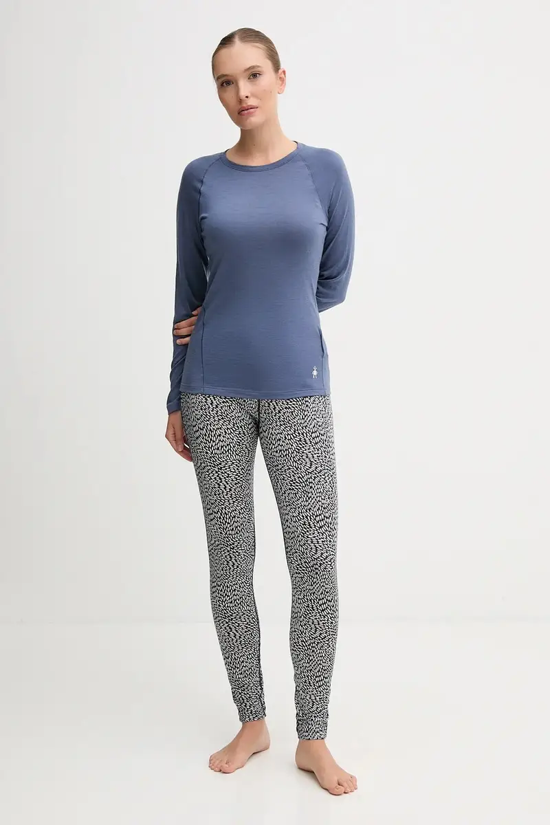 longsleeve funzionale Classic All-Season Merino colore nero SW016913 Blu miniatura 2