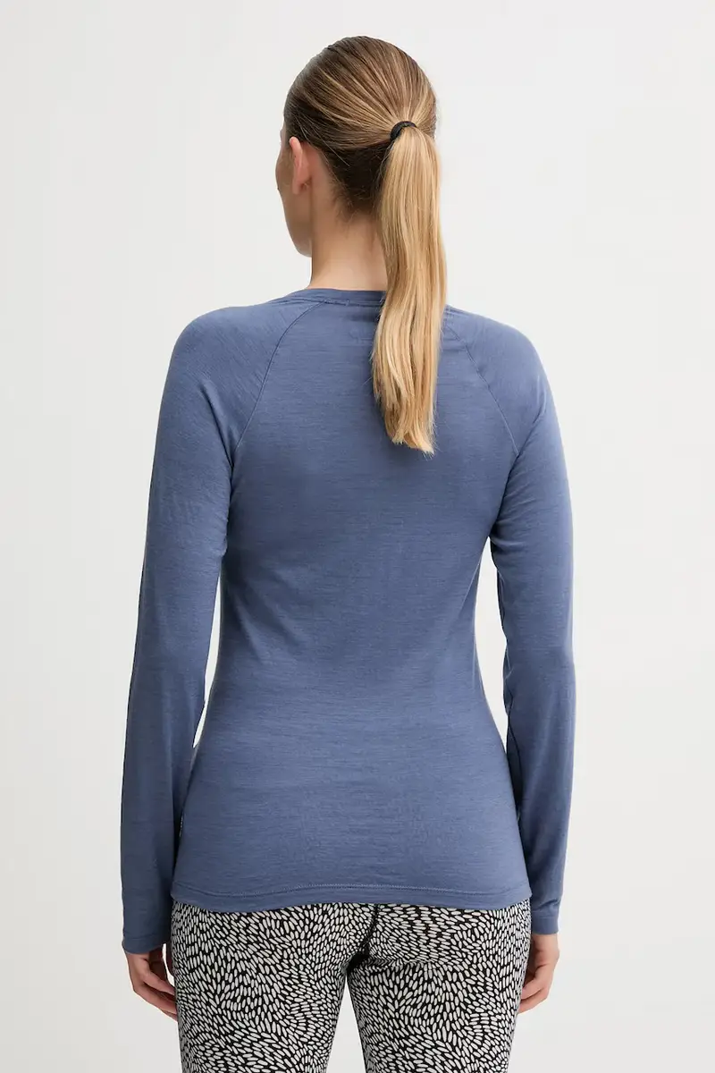 longsleeve funzionale Classic All-Season Merino colore nero SW016913 Blu miniatura 3