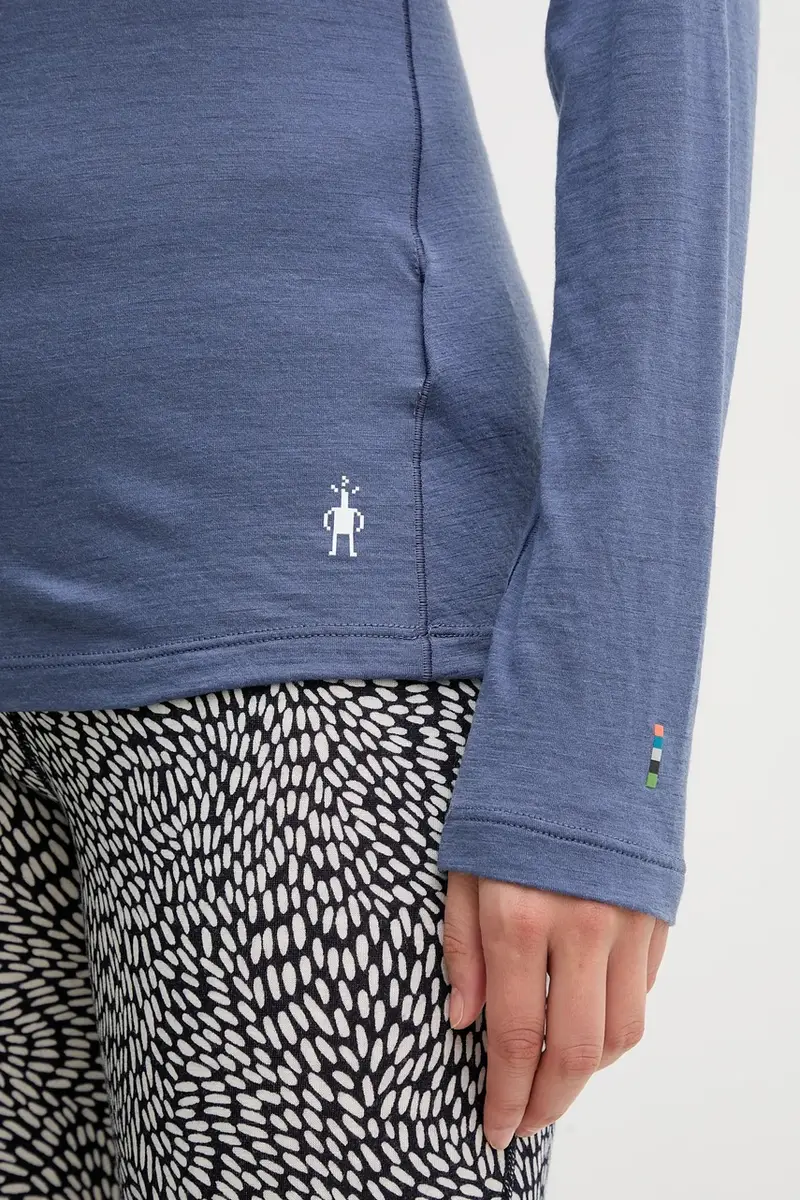 longsleeve funzionale Classic All-Season Merino colore nero SW016913 Blu miniatura 5