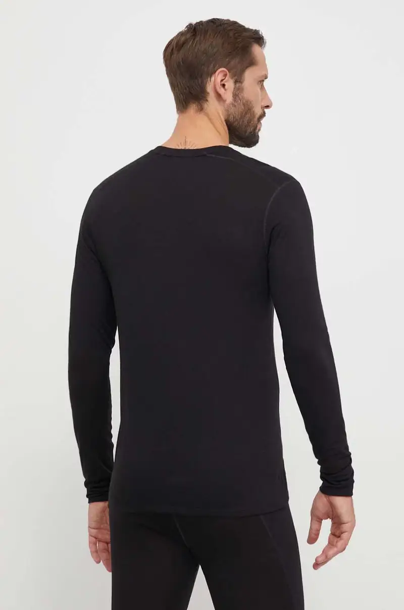 longsleeve funzionale Classic All-Season Merino Nero miniatura 2