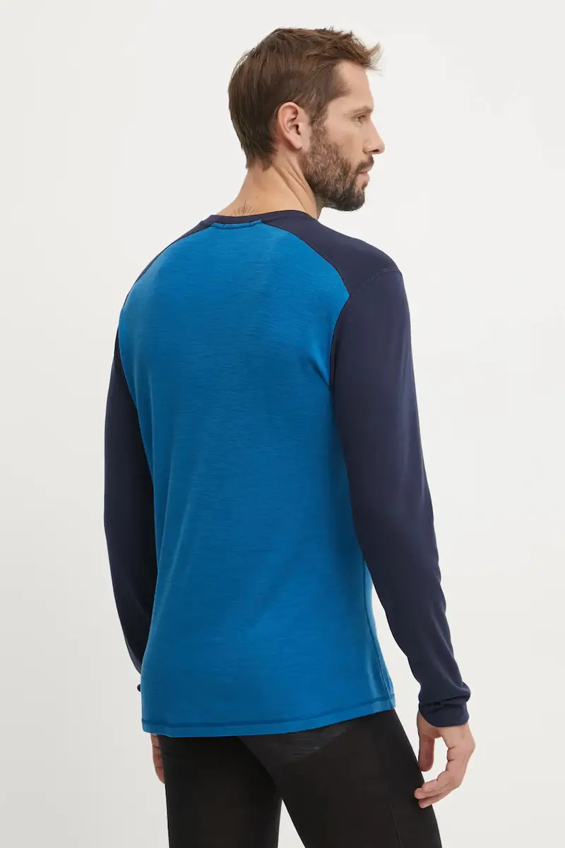 longsleeve funzionale Classic Thermal Merino colore blu miniatura 2