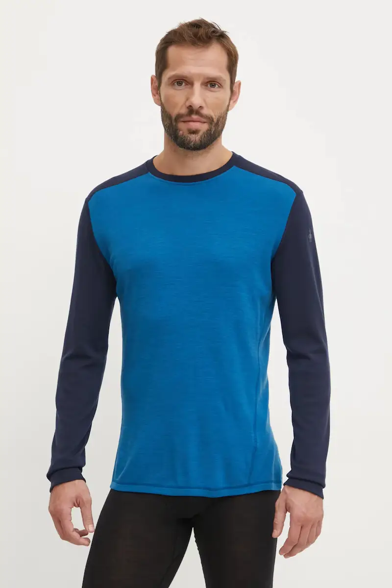 longsleeve funzionale Classic Thermal Merino colore blu