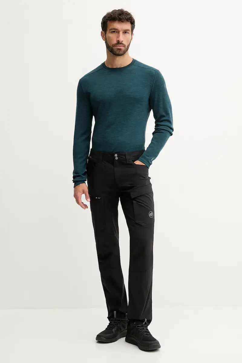 longsleeve funzionale Classic Thermal Merino colore giallo Verde miniatura 2