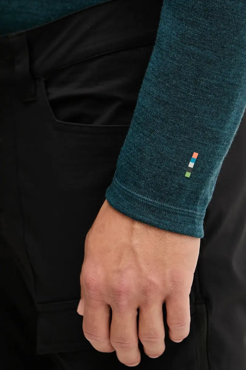 longsleeve funzionale Classic Thermal Merino colore giallo Verde miniatura 5