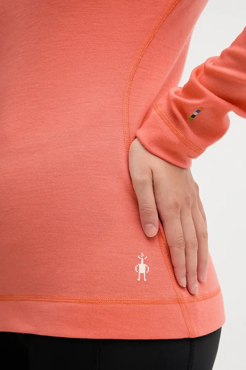 longsleeve funzionale Classic Thermal Merino colore rosa Arancione miniatura 4