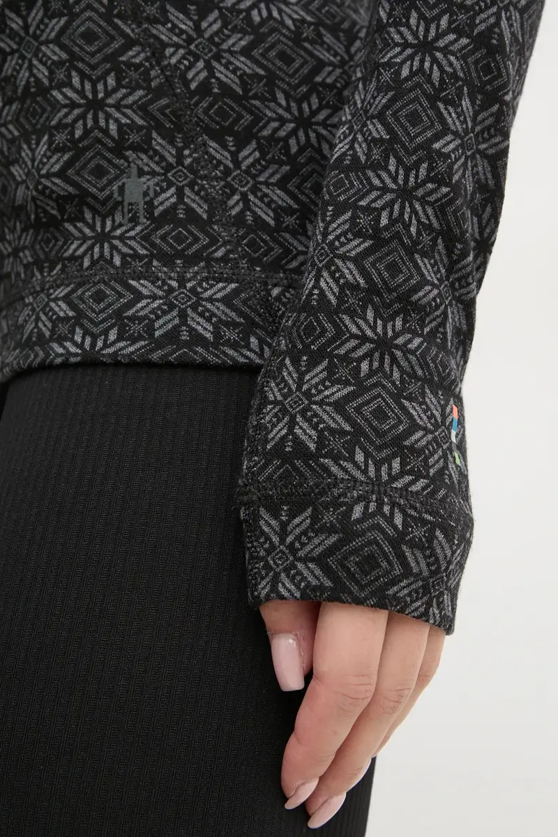 longsleeve funzionale Classic Thermal Merino colore rosa Nero miniatura 5