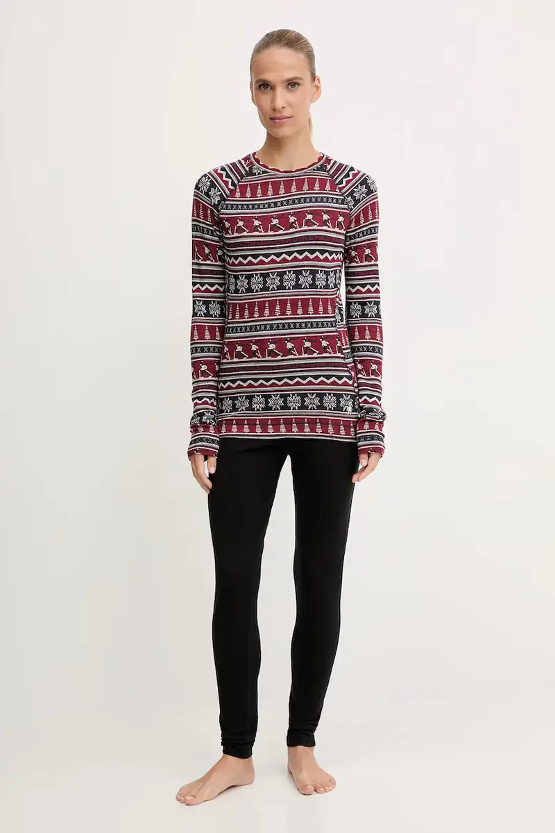 longsleeve funzionale Classic Thermal Merino colore rosa SW016370 Granata miniatura 2