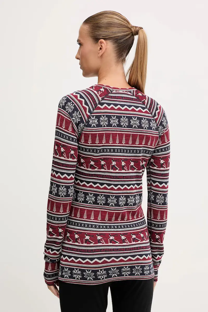 longsleeve funzionale Classic Thermal Merino colore rosa SW016370 Granata miniatura 3