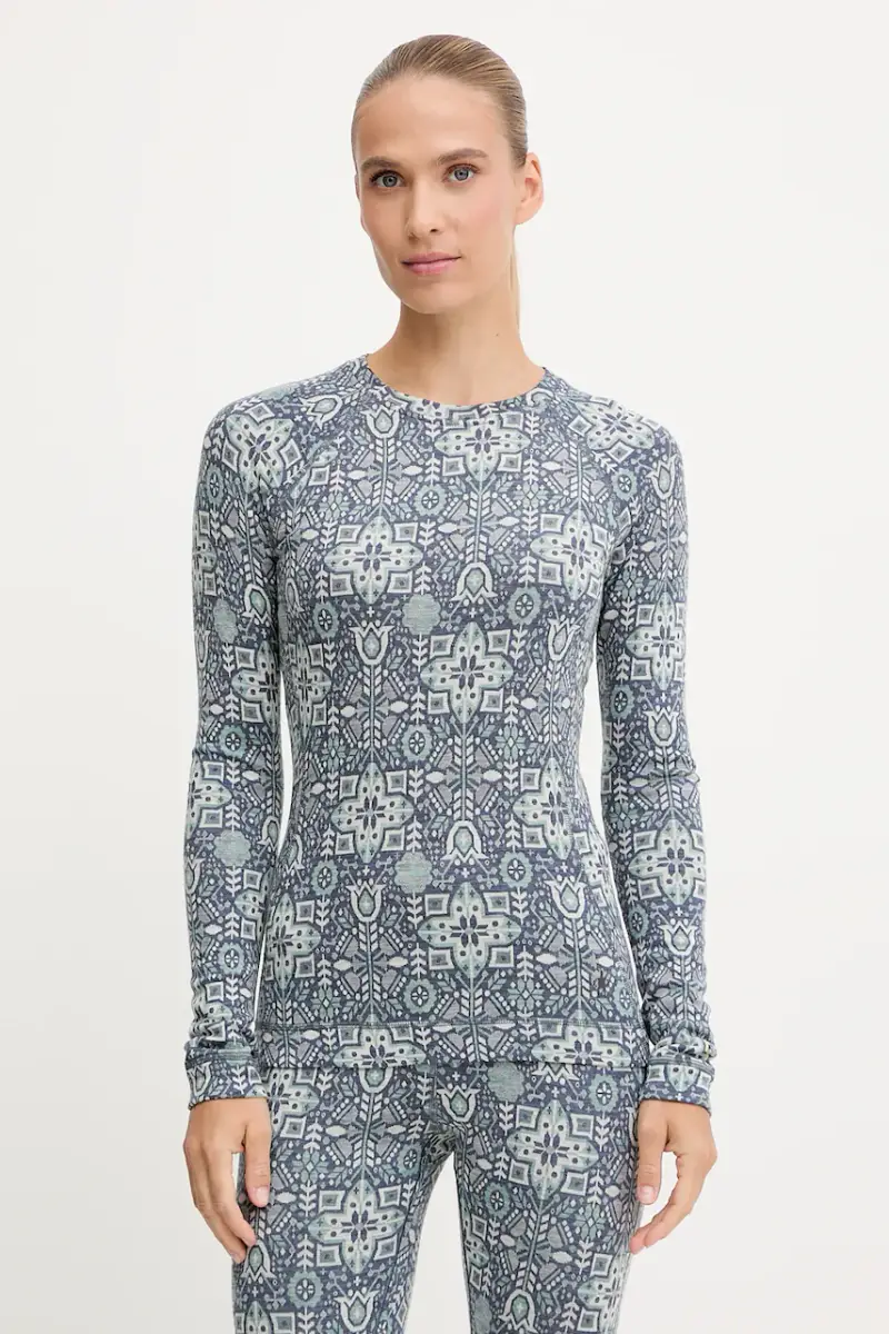 longsleeve funzionale Classic Thermal Merino colore rosa SW016370 Turchese