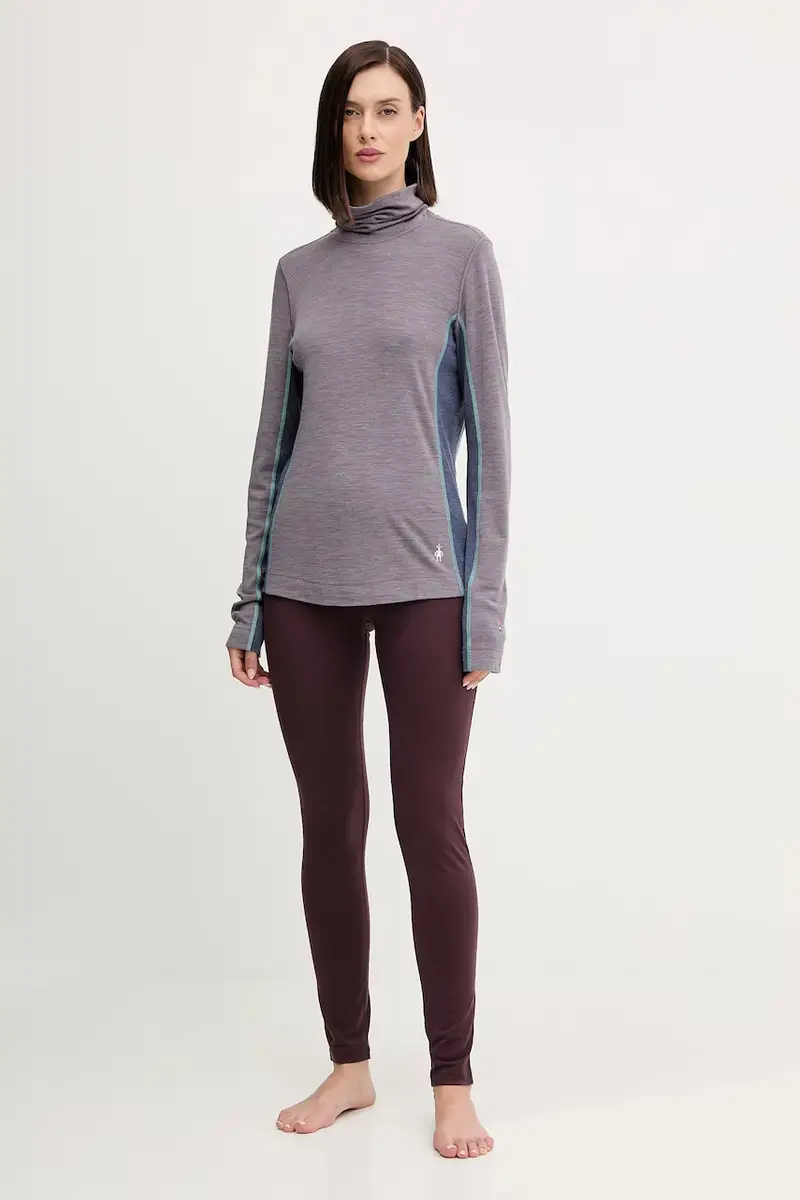 longsleeve funzionale in cotone colore violetto SW002984 miniatura 2