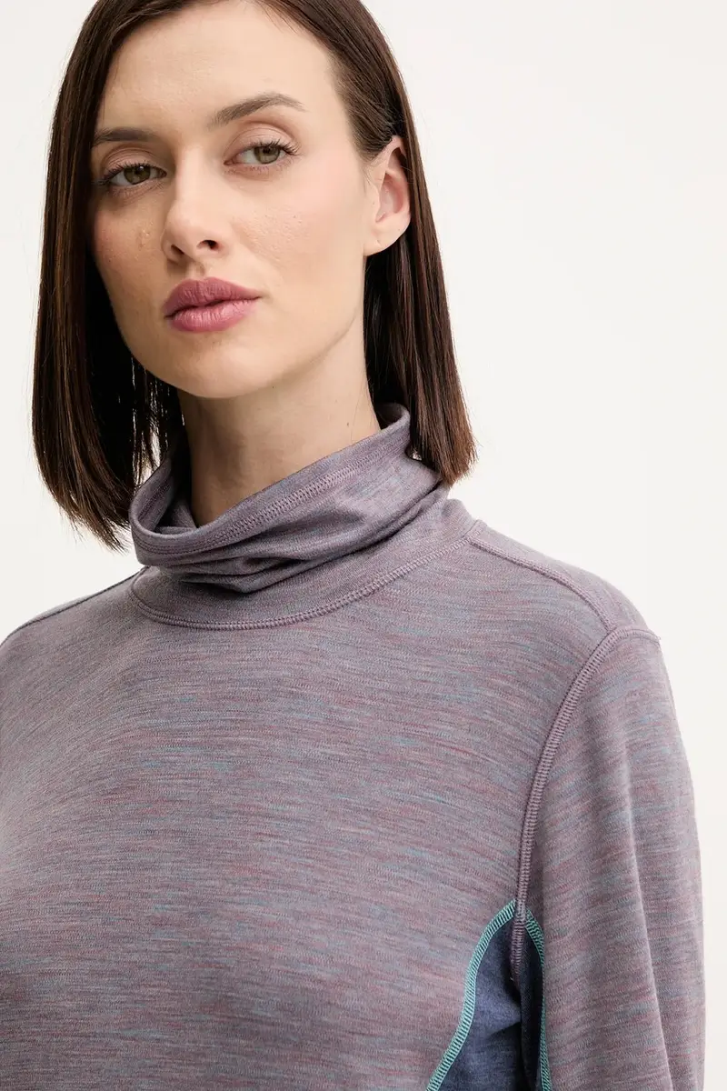 longsleeve funzionale in cotone colore violetto SW002984 miniatura 4