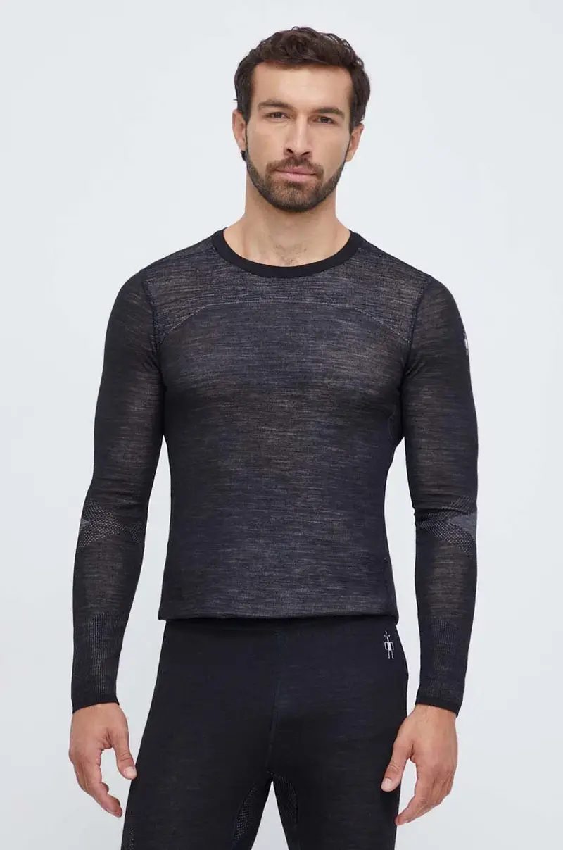 longsleeve funzionale Intraknit Thermal Merino Nero