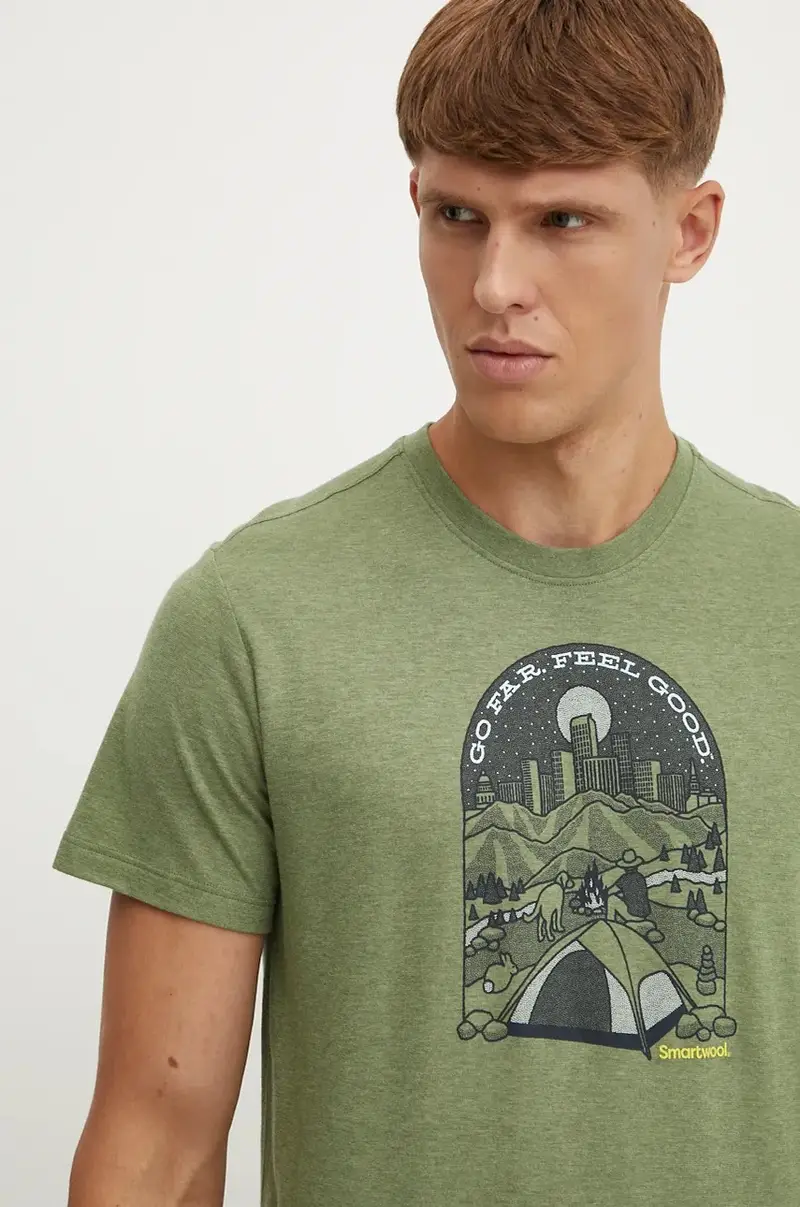 maglietta da sport Streets to Peaks colore verde SW002602 miniatura 4