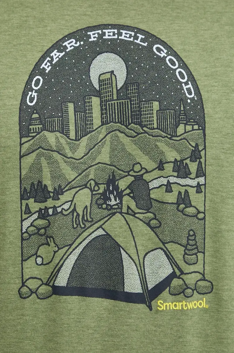 maglietta da sport Streets to Peaks colore verde SW002602 miniatura 5