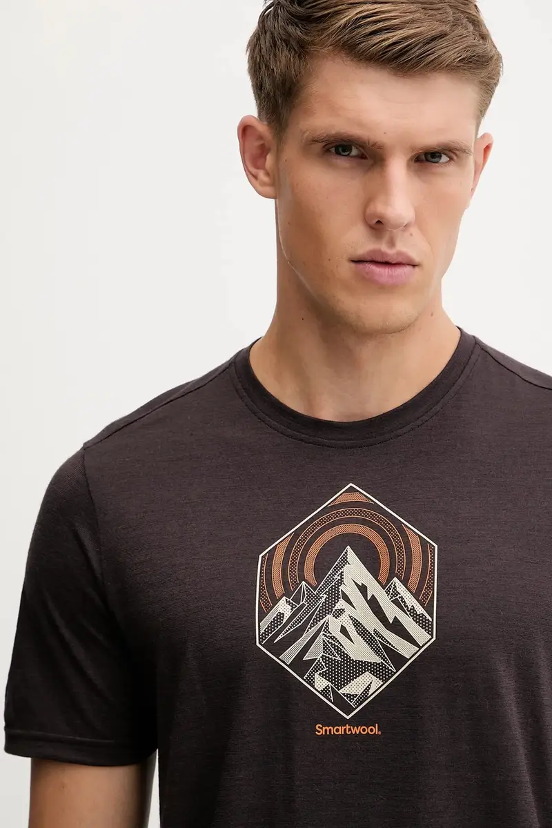 maglietta da sport uomo colore marrone SW002977 miniatura 4