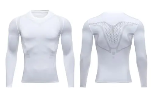 Smatstyle Maglietta Compressione Uomo Traspirante da Asciugatura Rapida Maglia Termica Manica Lunga per Allenamento miniatura 2