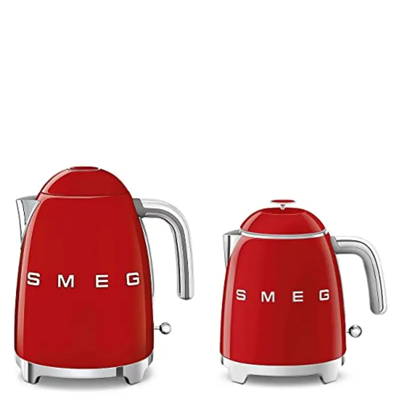 Smeg, Bollitore Elettrico Piccolo KLF05RDEU 0, 8 L, Filtro Acciaio Inox, Autospegnimento di Sicurezza, Indicatore miniatura 3
