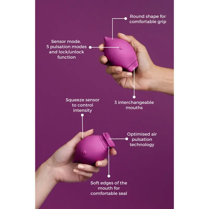 Personal Massagers The Poet - Powerful Suction Vibrator - Stimolazione clitoride miniatura 4