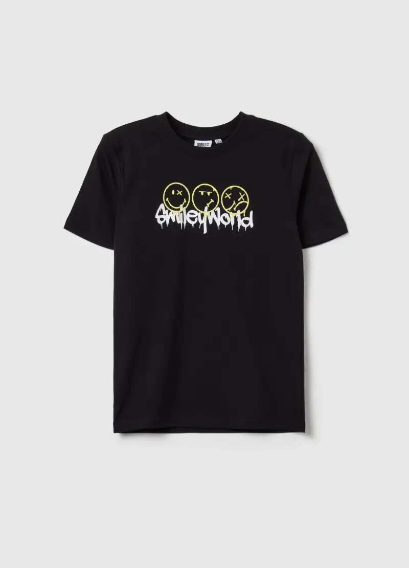 SMILEY T-shirt Bambino Nero 3922722