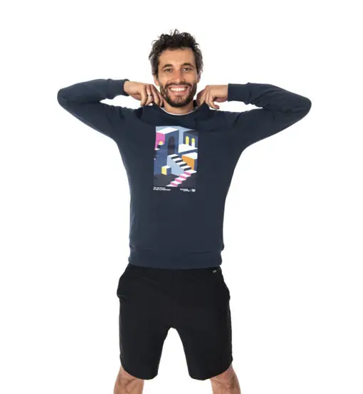 B Craven - felpa - uomo Blue