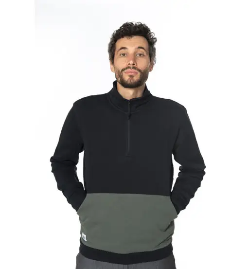 Zip Up - felpa - uomo Black