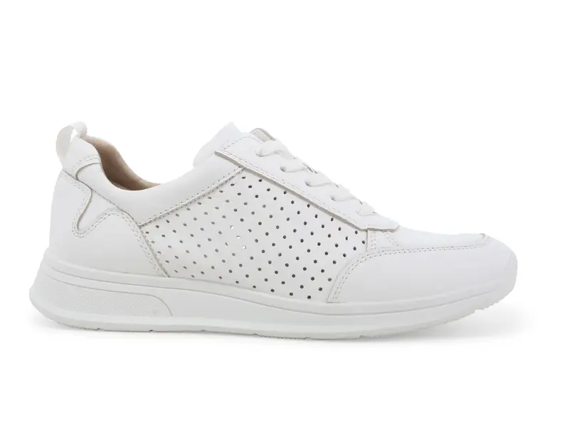 Sneackers donna in pelle bianco k60108bk