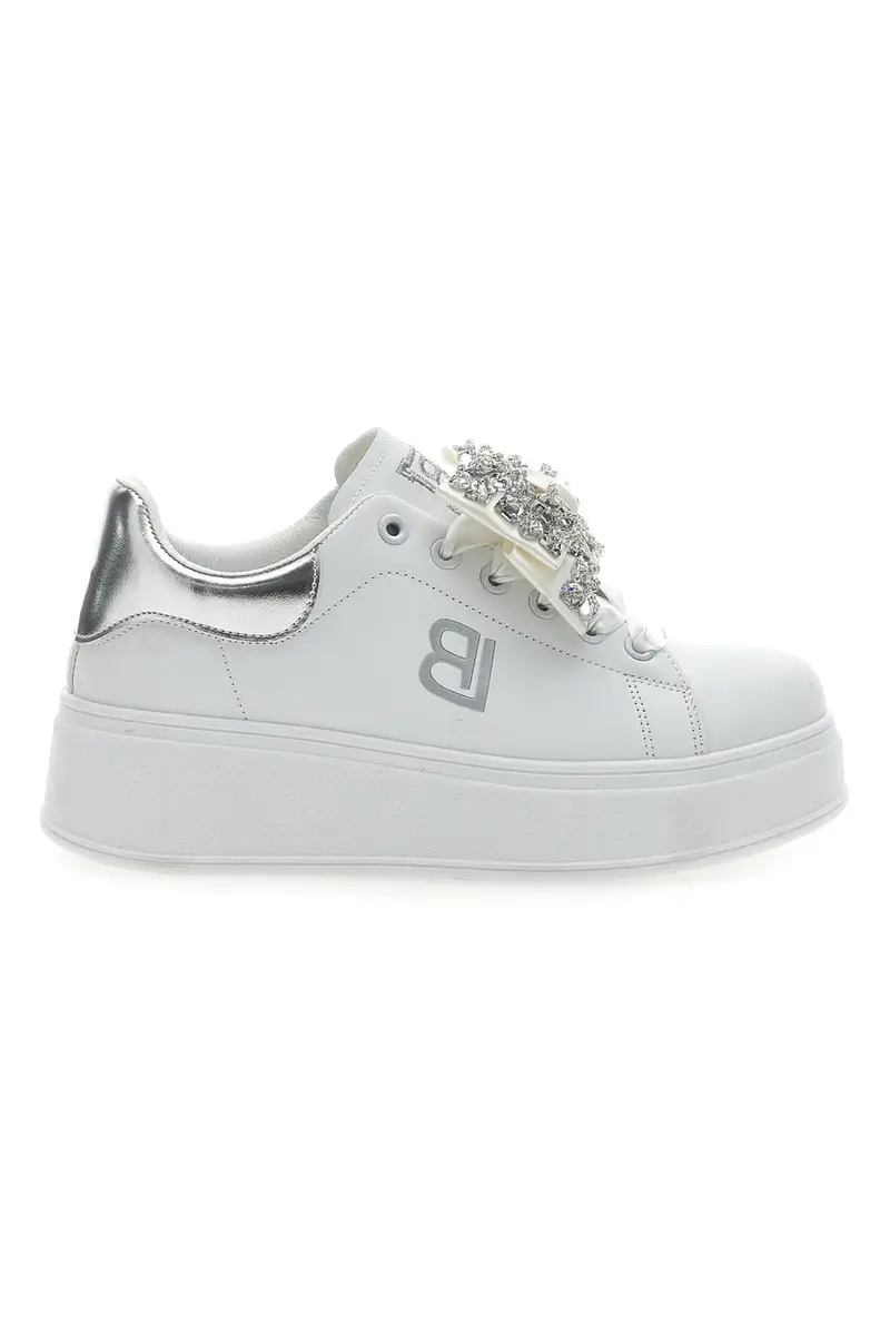 Sneaker Bianche Con Fiocco Laura Biagiotti 8929 miniatura 2