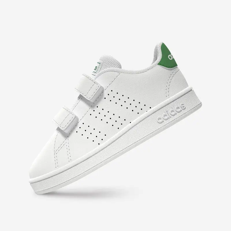 Sneakers ADIDAS bambino ADVANTAGE con strap bianco-verde dal 20 al 27 |  Adidas